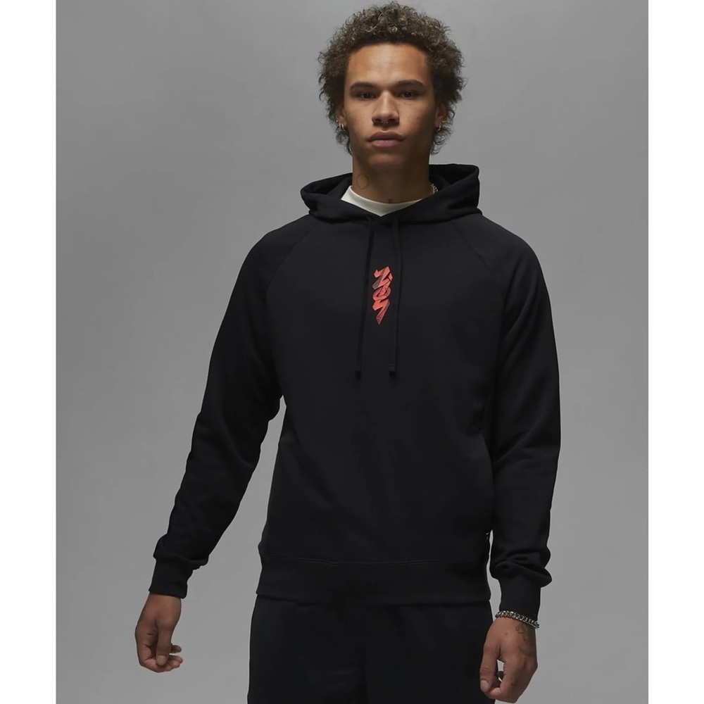 Jordan mens L Large black Zion Williamson pullover basketball hoodie EUC